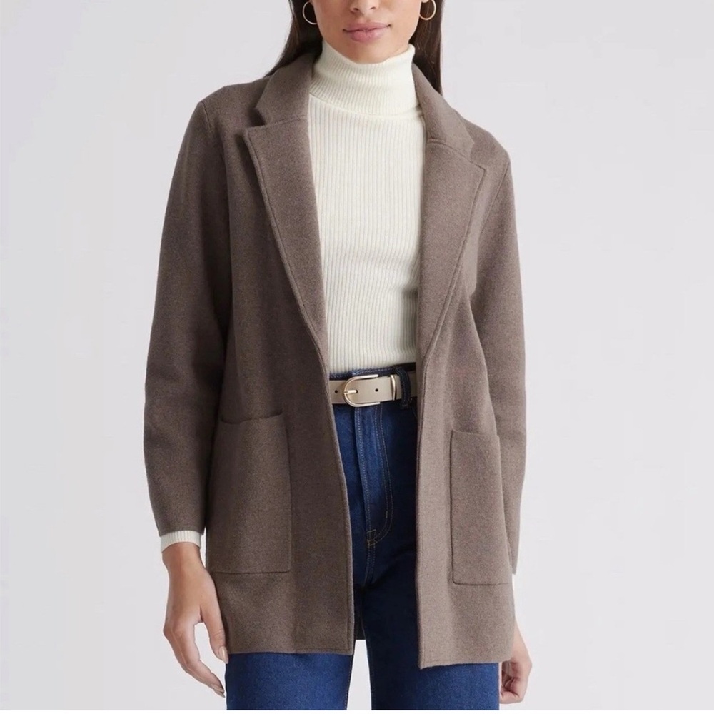 Quince 100% Organic Cotton Knit Blazer